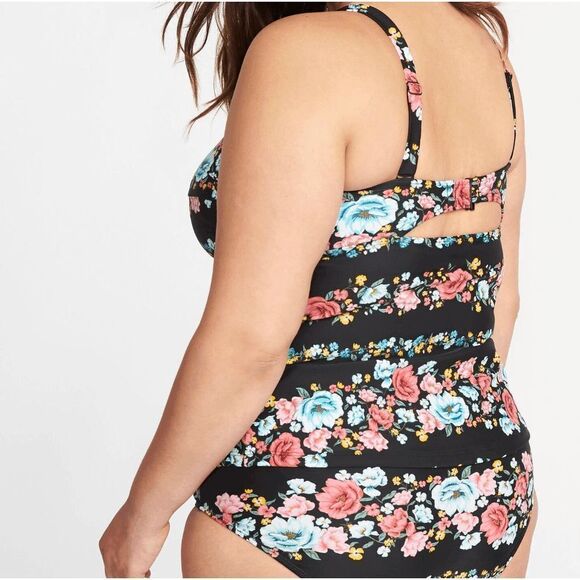 Old Navy Floral Underwire Tankini Top - Picture 2 of 2
